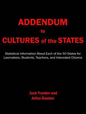 bokomslag Addendum to Cultures of the States