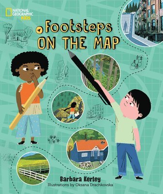 Barbara Kerley - Footsteps on the Map, Inbunden