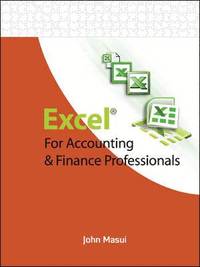 bokomslag Excel for Accounting and Finance Professionals