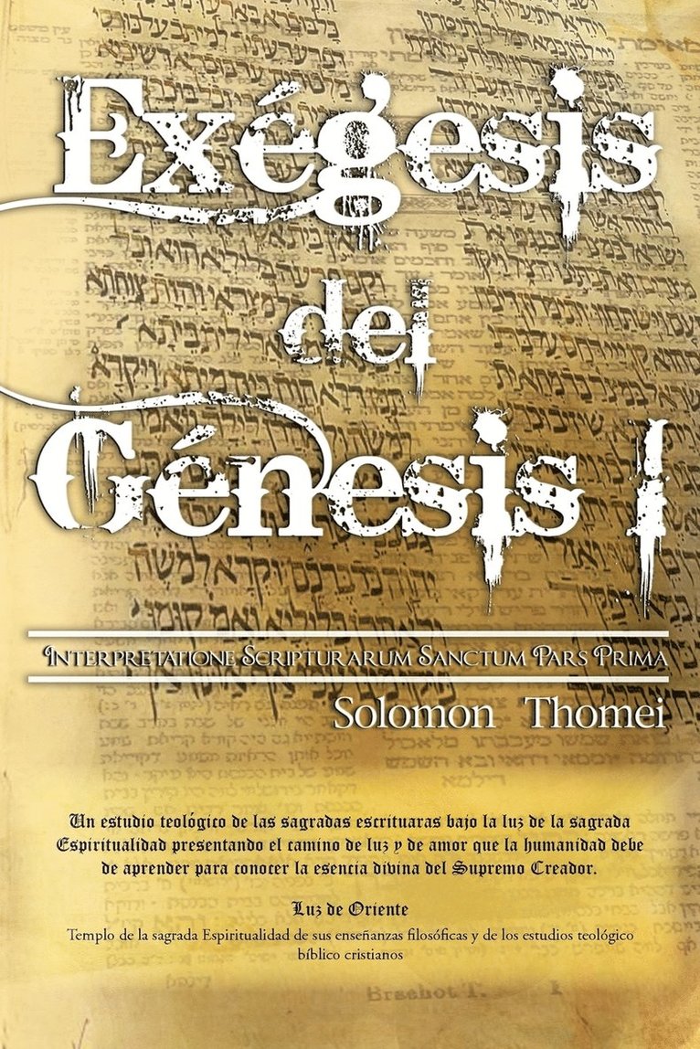 Exegesis del Genesis I 1