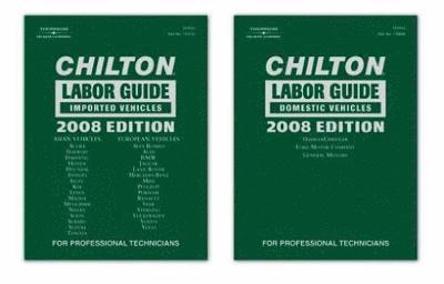 Chilton Labor Guide 2008 Edition: Domestic & Import Set 1