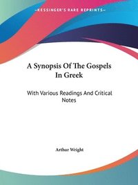 bokomslag Synopsis Of The Gospels In Greek