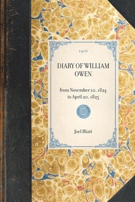 bokomslag Diary of William Owen