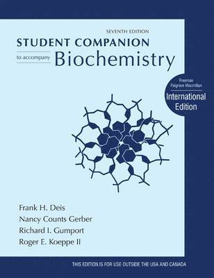 Student Companion for Biochemistry 1
