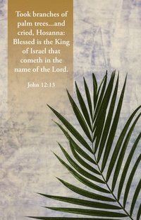 bokomslag Palm Sunday Bulletin: In the Name of the Lord (Package of 100): John 12:13 (Kjv)