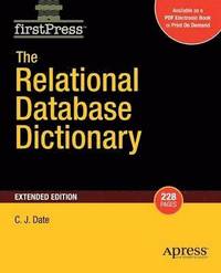 bokomslag Relational Database Dictionary, Extended Edition
