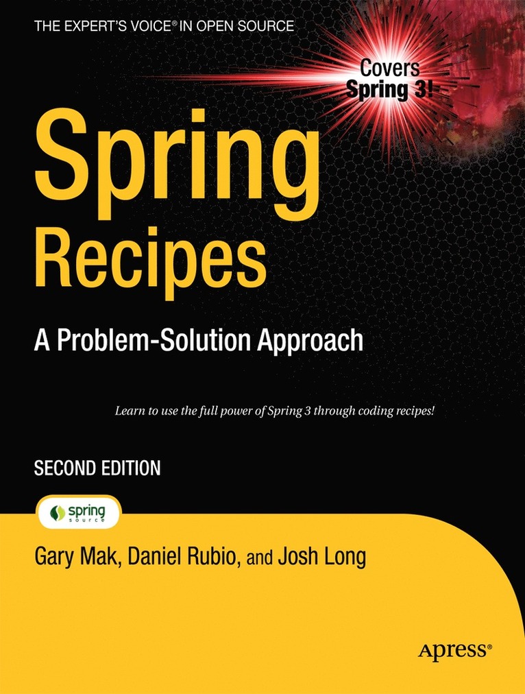 Gary Mak, Daniel Rubio, Josh Long, Ken Sipe - Spring Recipes, Häftad