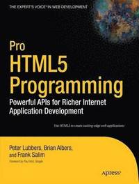 bokomslag Pro HTML5 Programming