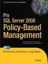 bokomslag Pro SQL Server 2008 Policy-Based Management