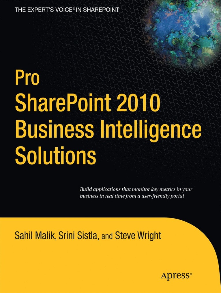 Sahil Malik, Winsmarts LLC, Srini Sistla, Steve Wright, Winsmarts Llc - Pro SharePoint 2010 Business Intelligence Solutions, Häftad