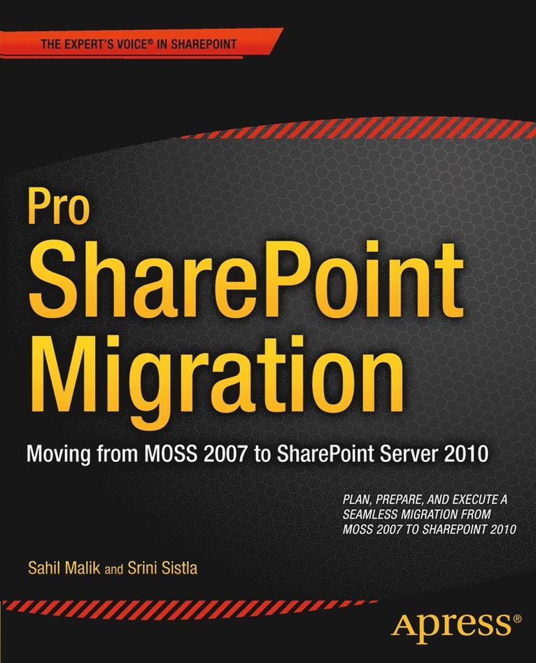 Sahil Malik, Winsmarts LLC, Srini Sistla, Winsmarts Llc - Pro SharePoint Migration, Häftad