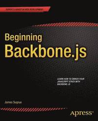 bokomslag Beginning Backbone.js
