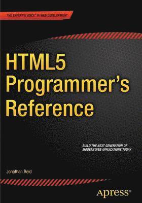 bokomslag HTML5 Programmer's Reference