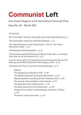International Communist Party - Communist Left #48, Häftad