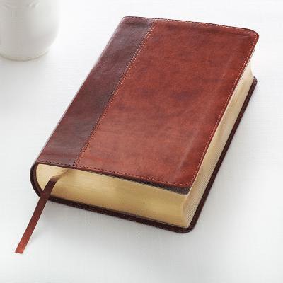 KJV Giant Print Lux-Leather 2-Tone Brown 1
