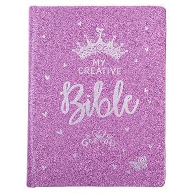 bokomslag ESV My Creative Bible for Girls Faux Leather Hc, Purple Glitter