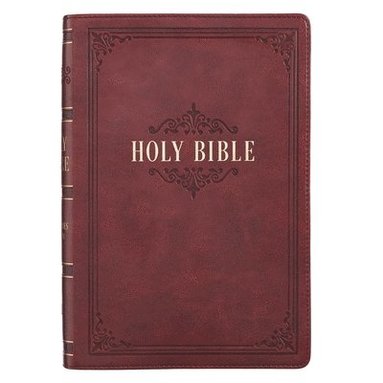 bokomslag KJV Bible Giant Print Full Size Burgundy