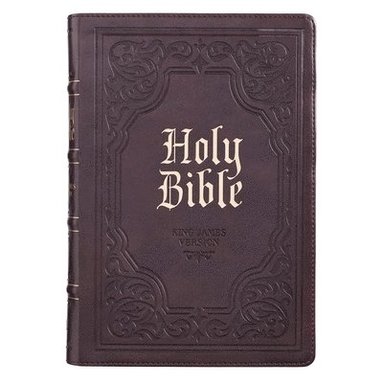 bokomslag KJV Bible Giant Print Full Size Dark Brown