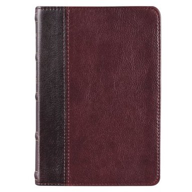 bokomslag KJV Compact Bible Two-Tone Brown/Brandy Full Grain Leather