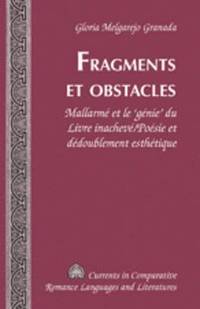 bokomslag Fragments et Obstacles