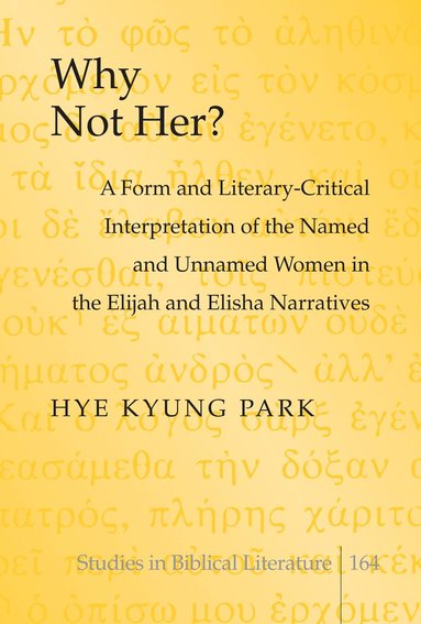 Hye Kyung Park - Why Not Her?, Inbunden