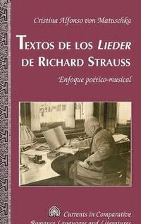 bokomslag Textos de los Lieder de Richard Strauss