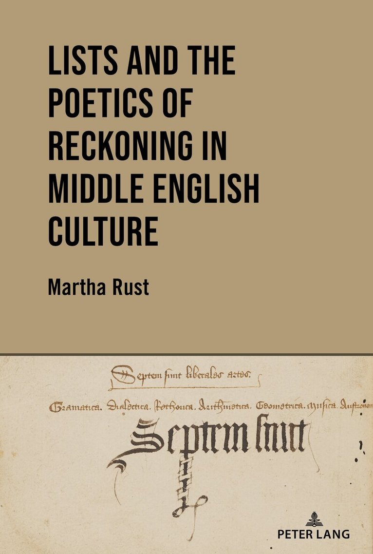 Lists and the Poetics of Reckoning in Middle English Culture