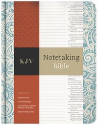 bokomslag KJV Notetaking Bible, Blue Floral