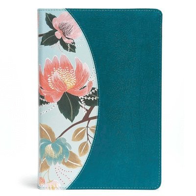 CSB Study Bible For Women, Teal Flowers LeatherTouch 1