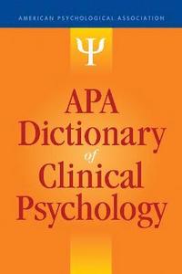 bokomslag APA Dictionary of Clinical Psychology