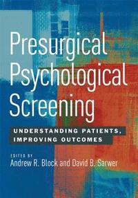bokomslag Presurgical Psychological Screening
