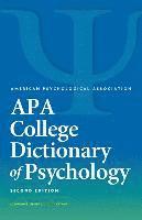 bokomslag APA College Dictionary of Psychology