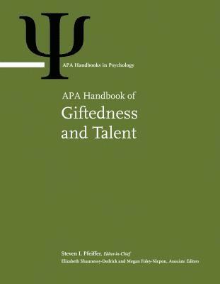 APA Handbook of Giftedness and Talent 1