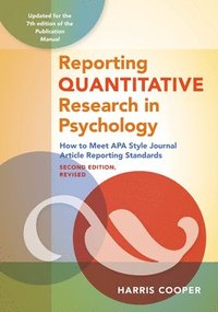 bokomslag Reporting Quantitative Research in Psychology
