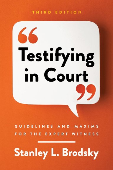 Stanley L. Brodsky - Testifying in Court, Häftad