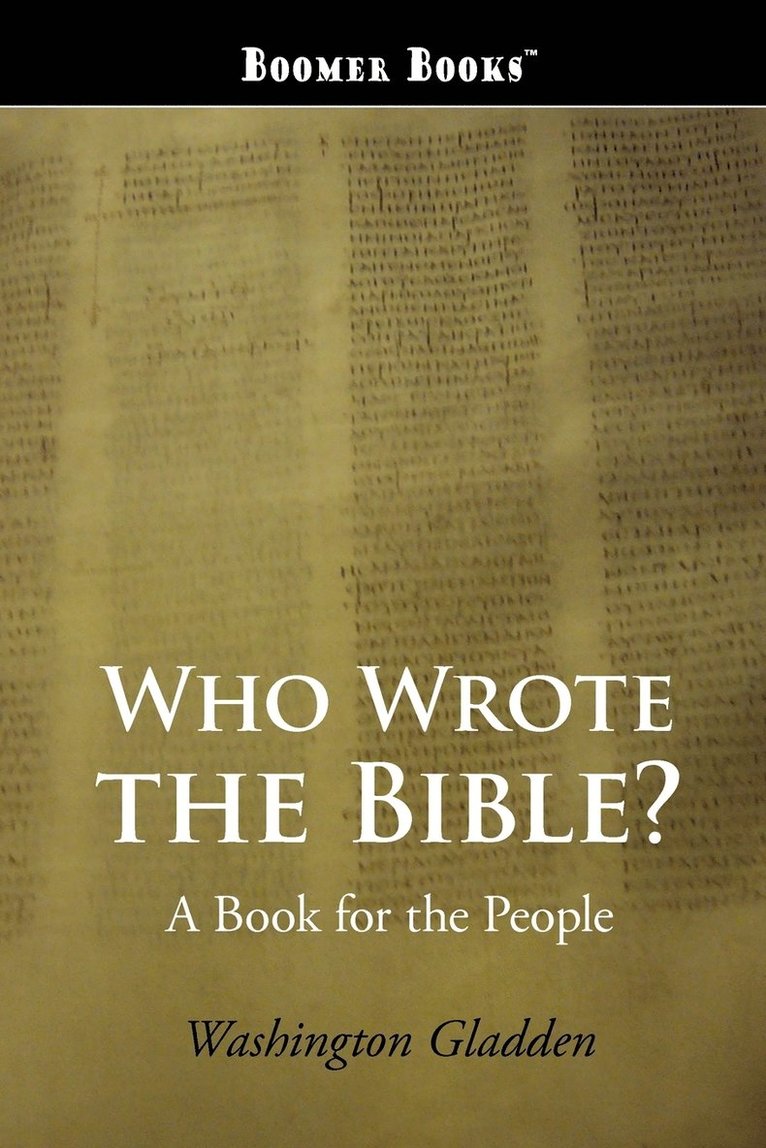 Who Wrote the Bible? 1