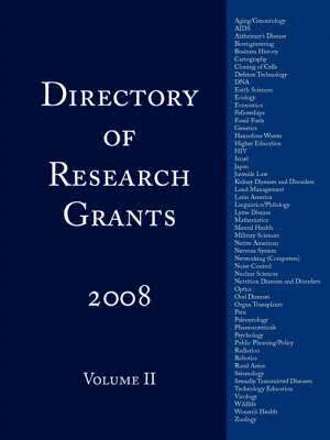 bokomslag Directory of Research Grants 2008