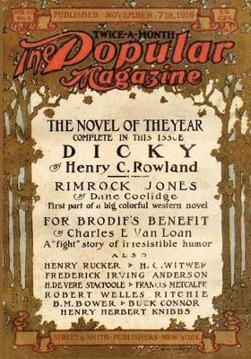 Henry C Rowland, B M Bower, Henry De Vere Stacpoole, Henry C. Rowland, B. M. Bower - Pulp Classics, Häftad