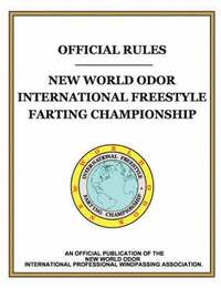 bokomslag "Official Rules" New World Odor International Freestyle Farting Championship