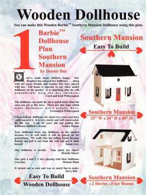 Barbie Dollhouse Plan Southern Mansion 1