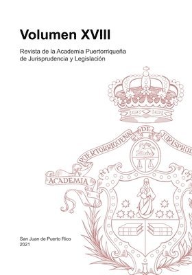 bokomslag Revista de la Academia Puertorriquea de Jurisprudencia y Legislacin