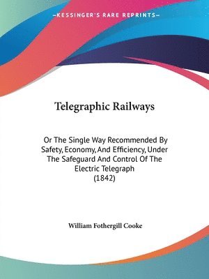 bokomslag Telegraphic Railways