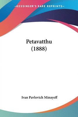 bokomslag Petavatthu (1888)