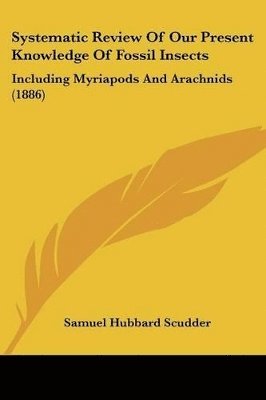 bokomslag Systematic Review of Our Present Knowledge of Fossil Insects: Including Myriapods and Arachnids (1886)