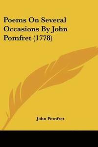 bokomslag Poems On Several Occasions By John Pomfret (1778)
