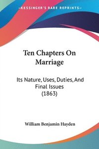 bokomslag Ten Chapters On Marriage