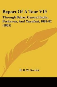 bokomslag Report of a Tour V19: Through Behar, Central India, Peshawar, and Yusufzai, 1881-82 (1885)