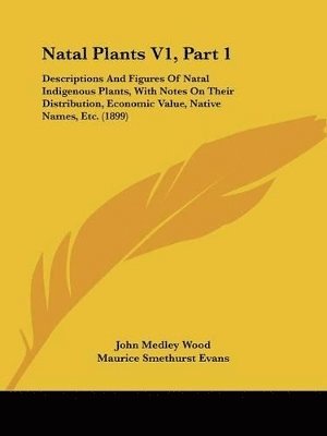 bokomslag Natal Plants V1, Part 1: Descriptions and Figures of Natal Indigenous Plants, with Notes on Their Distribution, Economic Value, Native Names, E