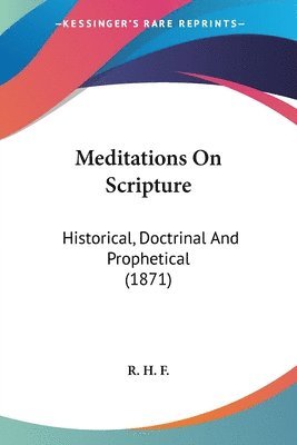 bokomslag Meditations On Scripture