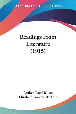 bokomslag Readings from Literature (1915)
